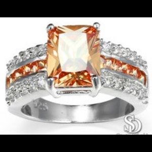 TANGERINE GEM STONE RING